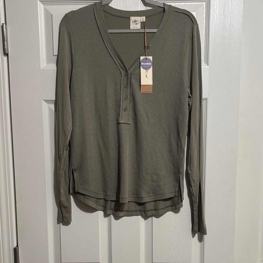 White Crow Olive Long Sleeve Top